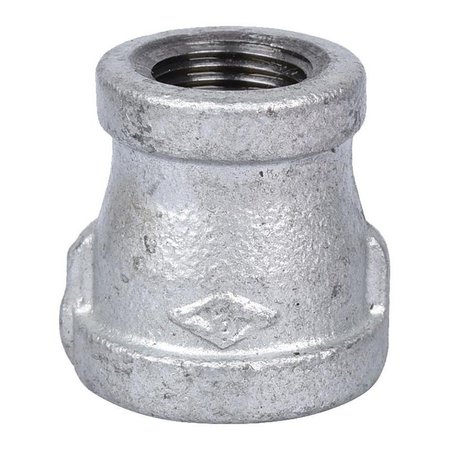 PROSOURCE Exclusively Orgill Reducing Pipe Coupling, 12 x 38 in, Threaded, Malleable Steel, SCH 40 Schedule 24-1/2X3/8G